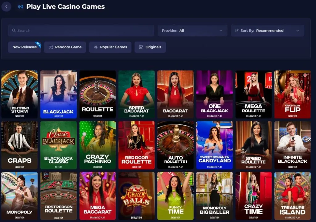Rainbet Casino Games